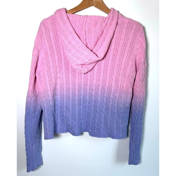Sugar Thrillz x Dolls Kill Sweater Set 2X Pink Purple Ombre Cable Knit Y2K Fairy - Picture 4 of 14